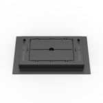 6x10 LuxeEdge Floor Register, textured black, back view