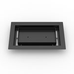 6x10 LuxeEdge Floor Register, textured black, front view