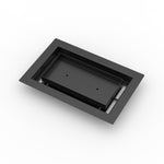 6x10 LuxeEdge Floor Register, textured black, quarter view