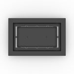 6x10 LuxeEdge Floor Register, textured black, top-down view