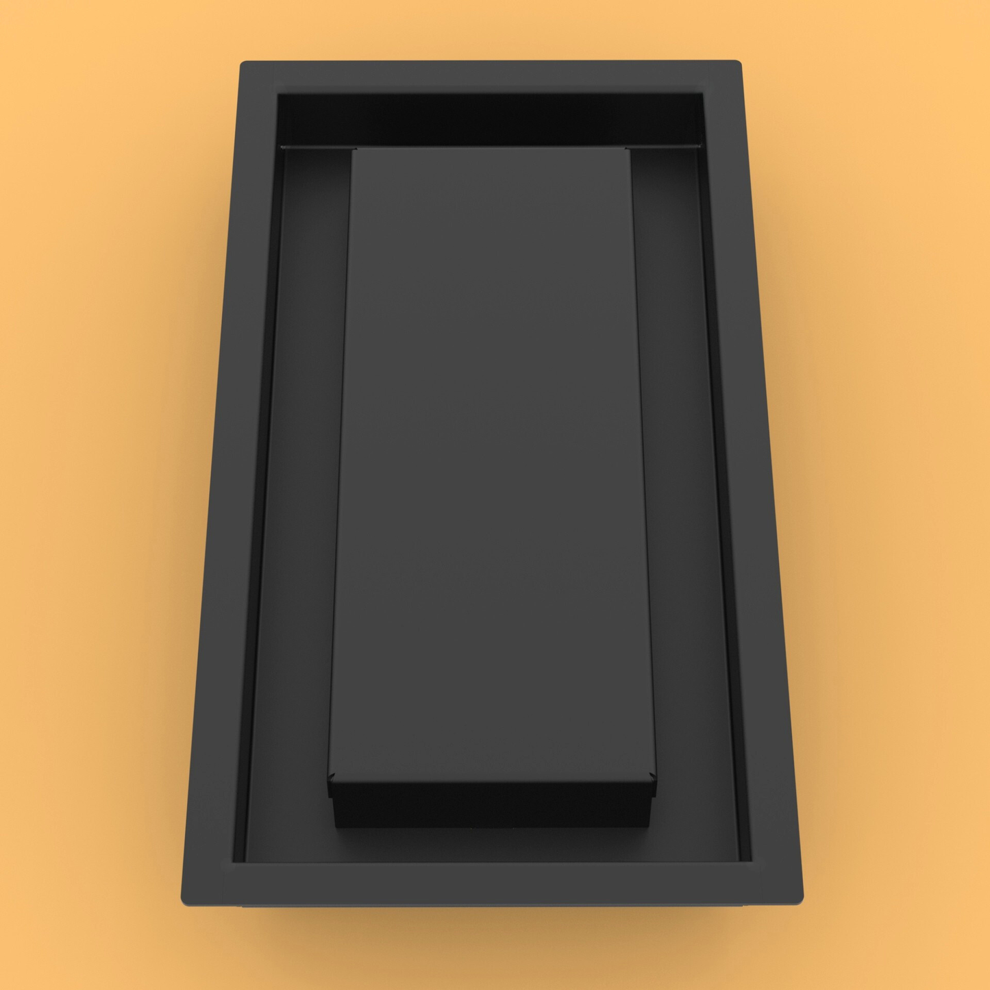 6x12 ZENƒLOW Drop-in Air Vent, Flush Floor-Matching, All Metal, Floor Vent Cover (6x12)