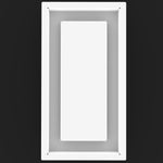 12x14 - Wall Vent - Modern Vent Cover -  Return Air Vent - TRM Metal  14x12
