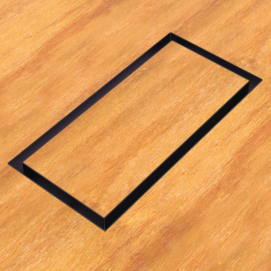 4x10 Undermount Air Vent, Floor-Matching, All Metal, Flush Floor Vent Cover (10x4)