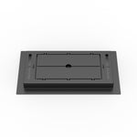 6x12 LuxeEdge Floor Register, textured black, back view