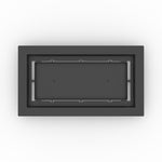6x12 LuxeEdge Floor Register, textured black, top-down view