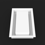 6x12 ZENƒLOW Drop-in Air Vent, Flush Floor-Matching, All Metal, Floor Vent Cover (6x12)