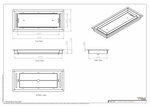 6x16 Classic Drop-in Air Vent, Flush Floor-Matching, All Metal, Floor Vent Cover (16x6)