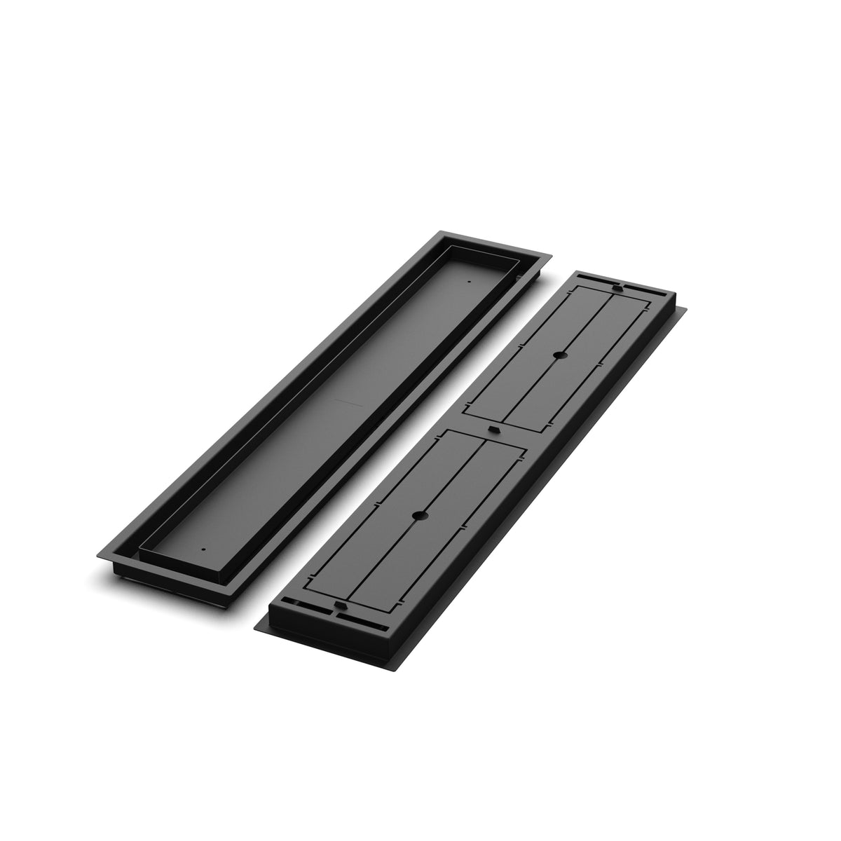 6x34 Classic floor register, front and back views side by side
