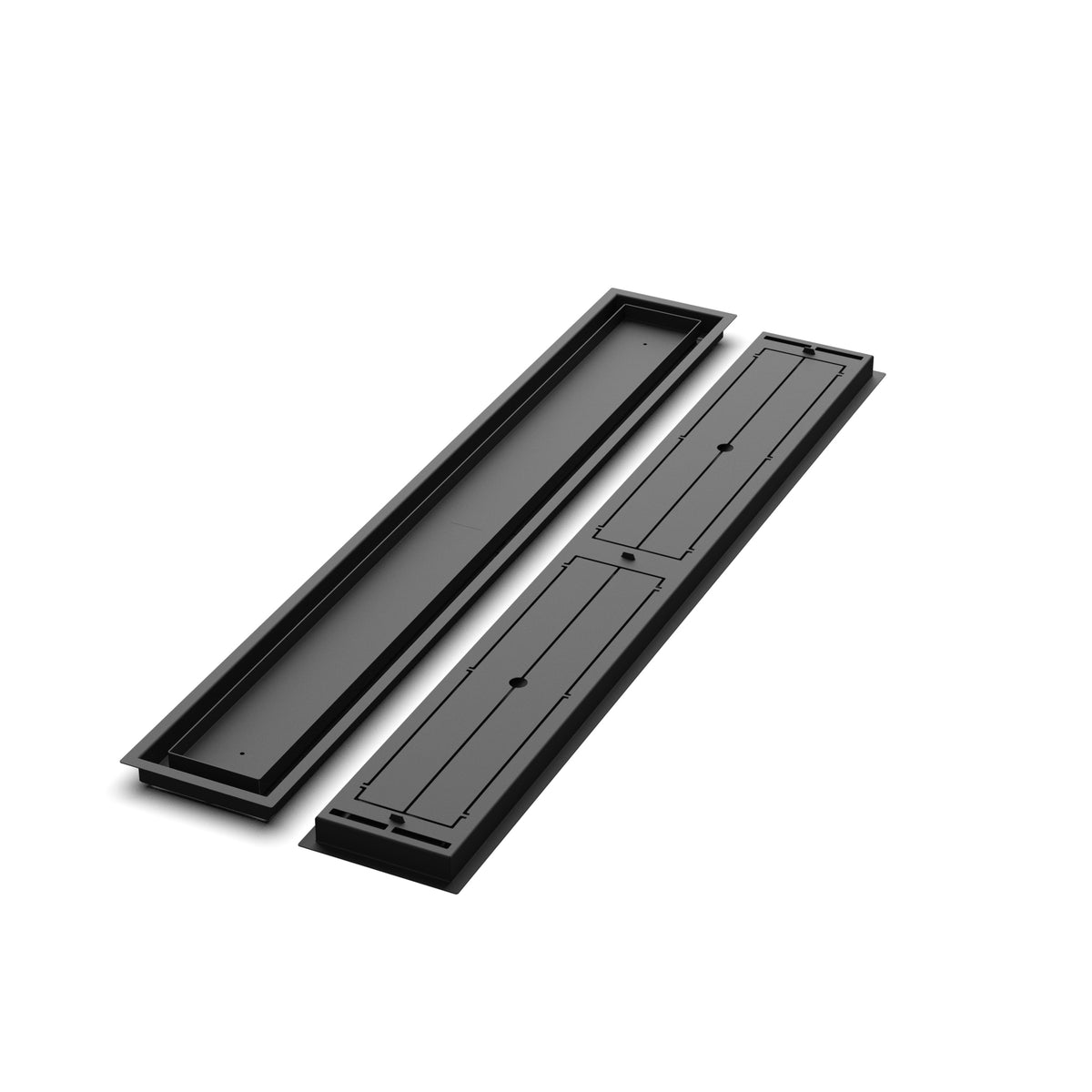6x44 Classic floor register, front and back views side by side