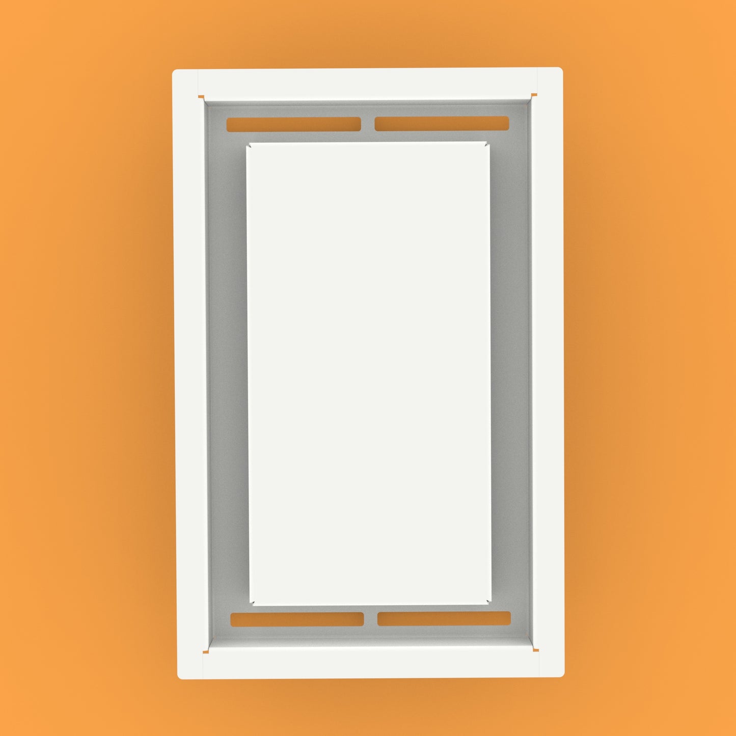 10x6 FlushFlow Drop-in Air Vent, Flush Floor-Matching, All Metal, Floor Vent Cover (6x10)