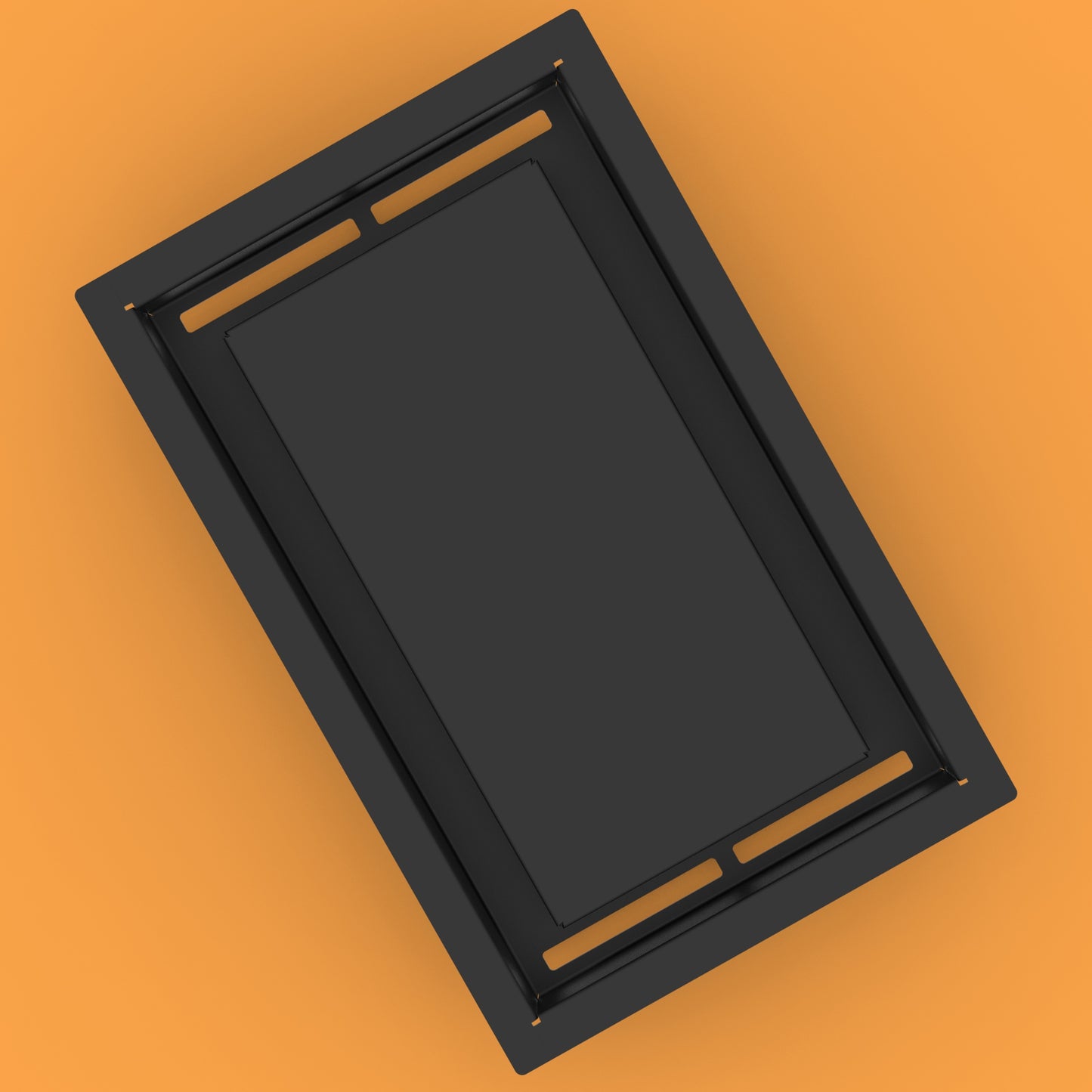 10x6 FlushFlow Drop-in Air Vent, Flush Floor-Matching, All Metal, Floor Vent Cover (6x10)