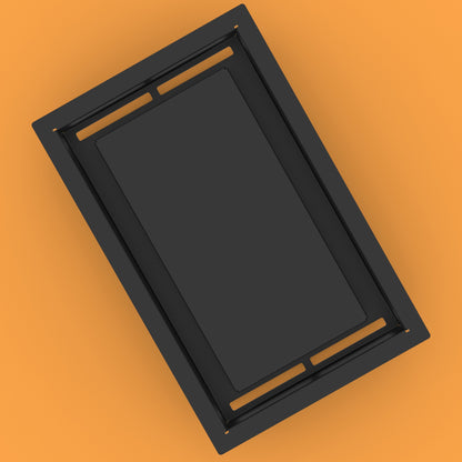 10x6 FlushFlow Drop-in Air Vent, Flush Floor-Matching, All Metal, Floor Vent Cover (6x10)