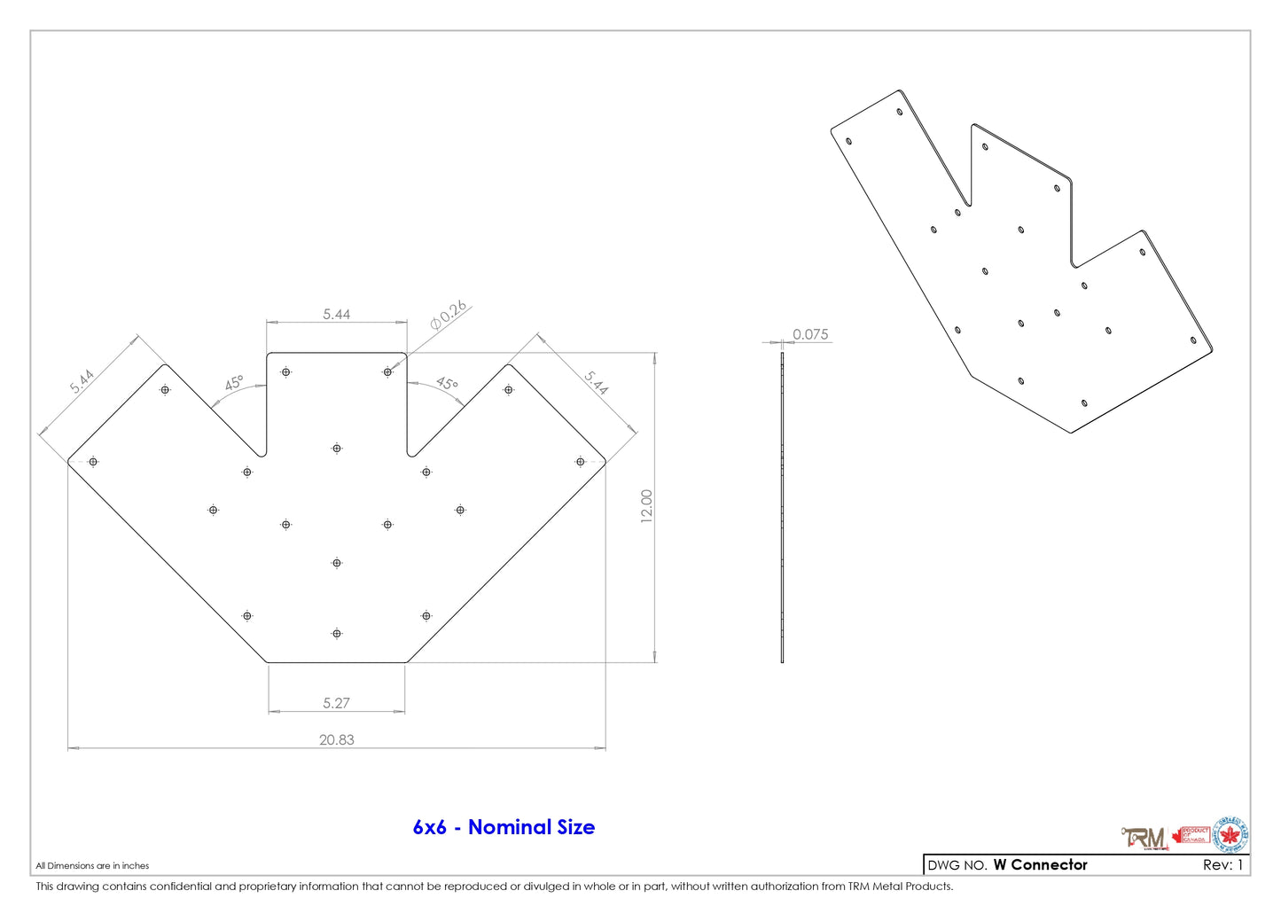W - Connector Plates