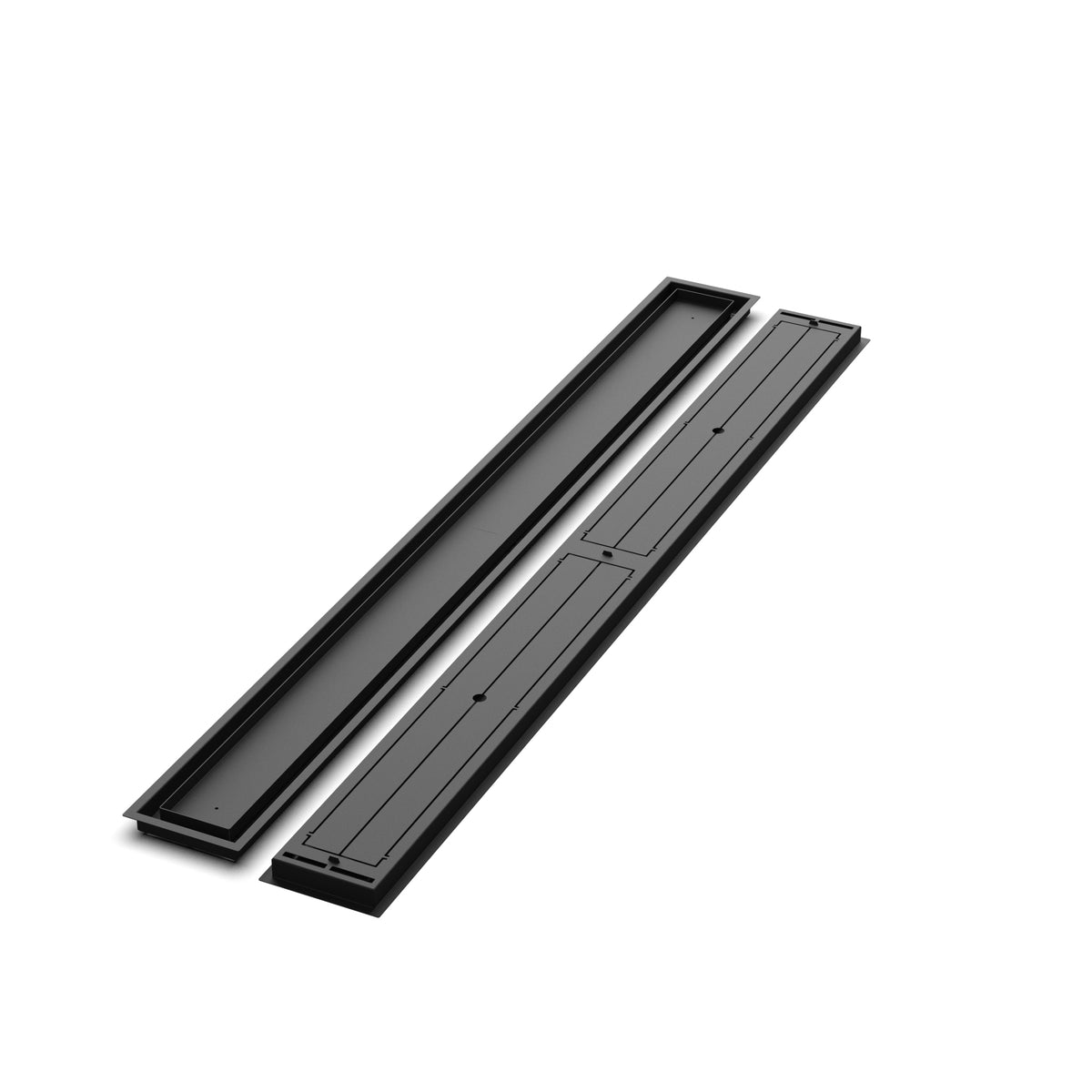 6x66 Classic floor register, front and back views side by side