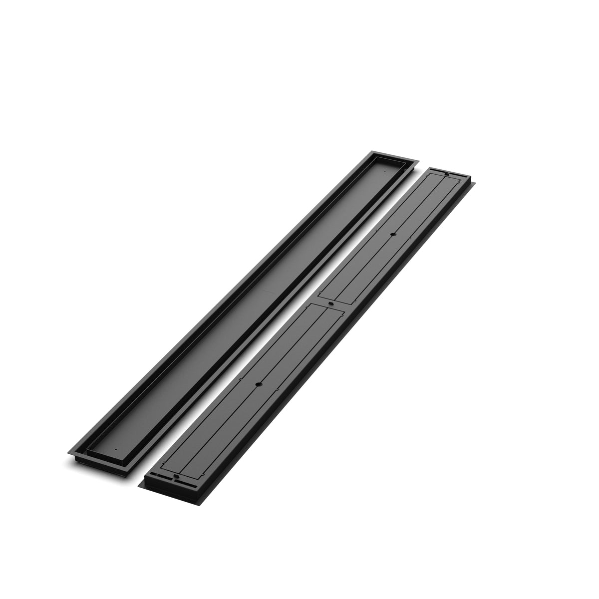 6x72 Classic floor register, front and back views side by side