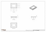 6x8 ZenFlow floor register, dimensions drawing