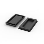 7x13 ZenFlow floor register, front and back view