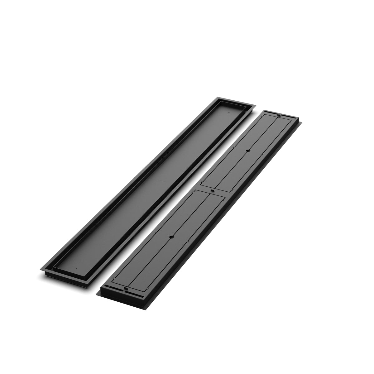 7x59 Classic floor register, front and back views side by side