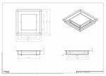 7x7-Modern Ceiling Vent Cover - TRM Metal (7x7)