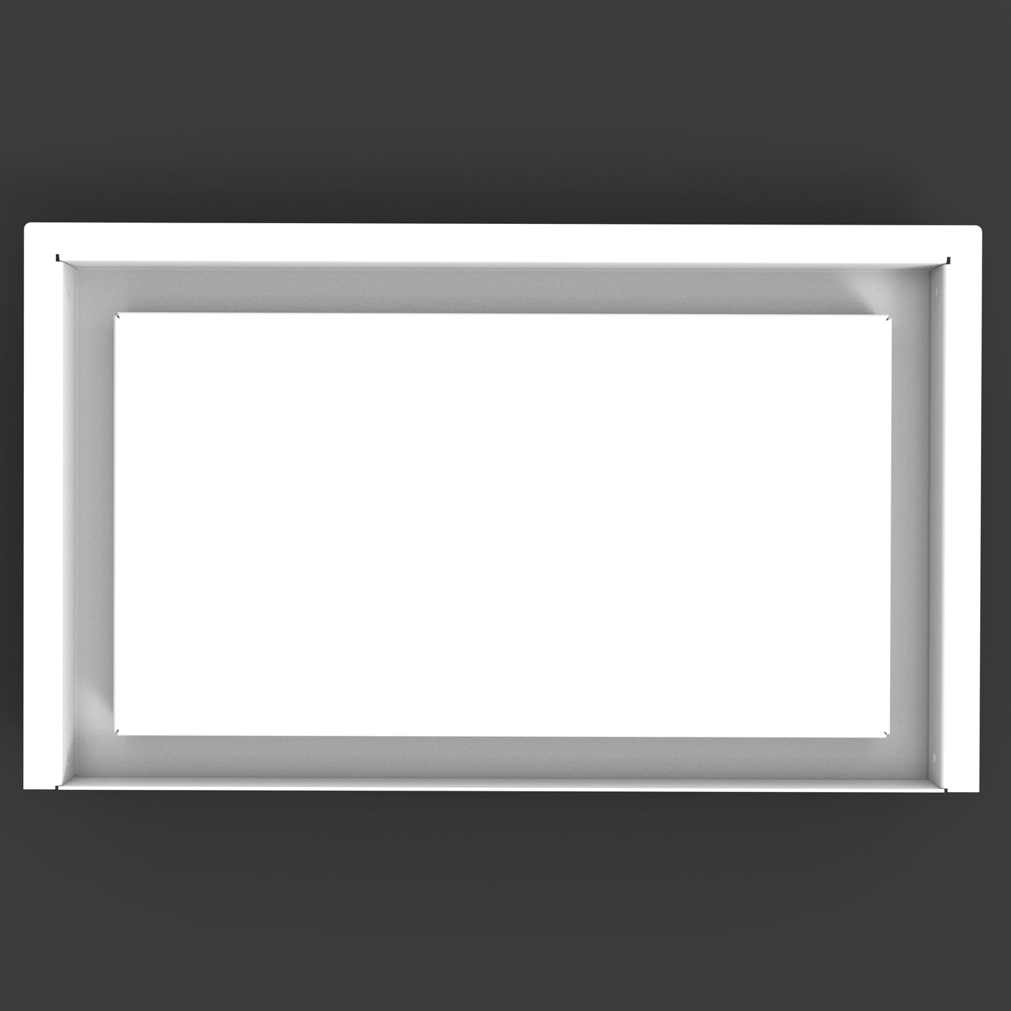 8x13.25 Modified No Bottom Flange Return Flow - Wall Vent - Modern Vent Cover - TRM Metal