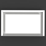 8x13.25 Modified No Bottom Flange Return Flow - Wall Vent - Modern Vent Cover - TRM Metal