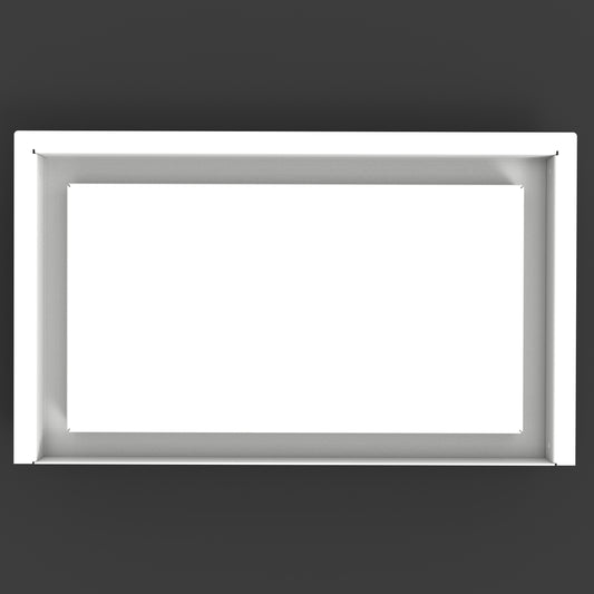 8x13.25 Modified No Bottom Flange Return Flow - Wall Vent - Modern Vent Cover - TRM Metal