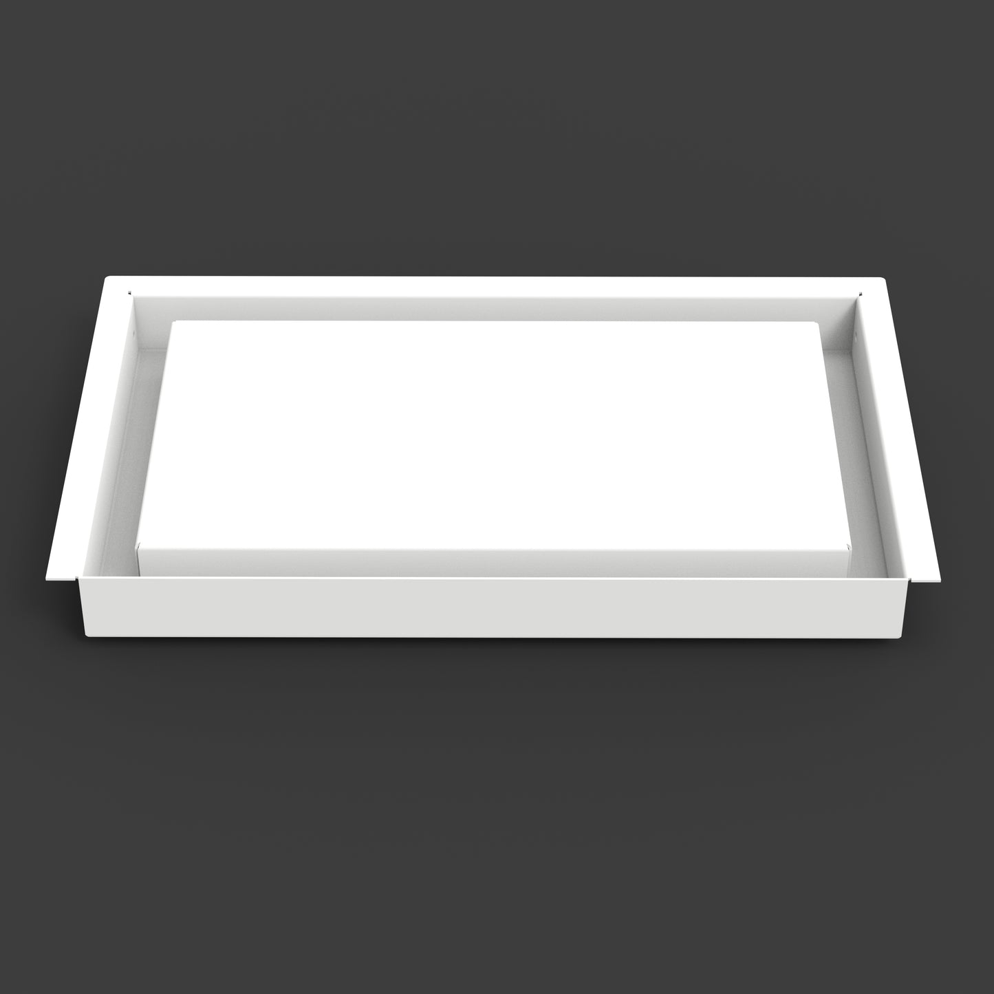8x13.25 Modified No Bottom Flange Return Flow - Wall Vent - Modern Vent Cover - TRM Metal