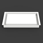 8x13.25 Modified No Bottom Flange Return Flow - Wall Vent - Modern Vent Cover - TRM Metal