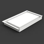 8x13.25 Modified No Bottom Flange Return Flow - Wall Vent - Modern Vent Cover - TRM Metal