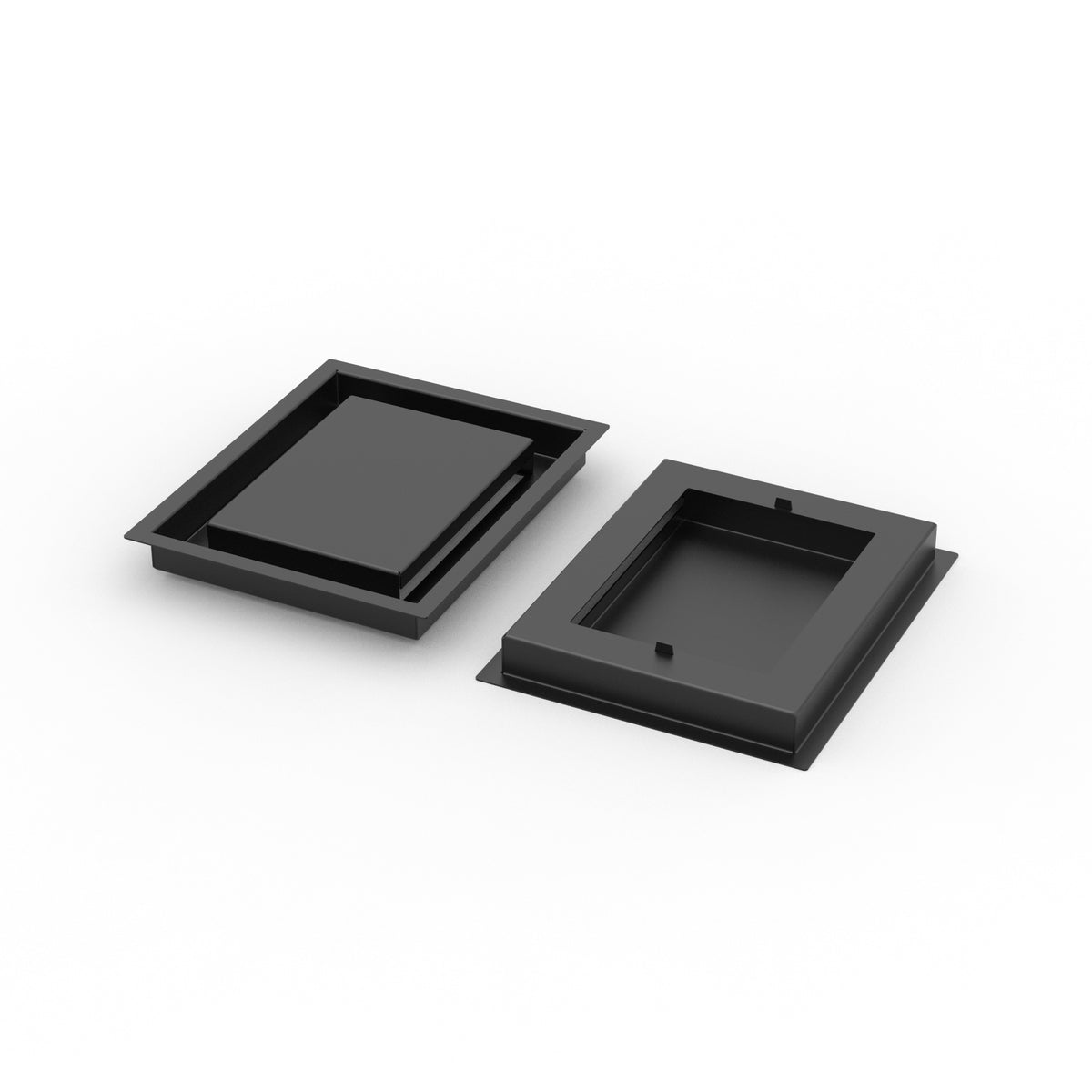 8x10 ZenFlow floor register, front and back view