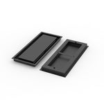 8x20 ZenFlow floor register, front and back view