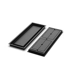 8x24 Classic floor register, front and back view