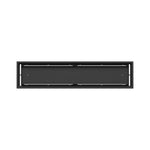 8x37 Classic floor register, top-down view