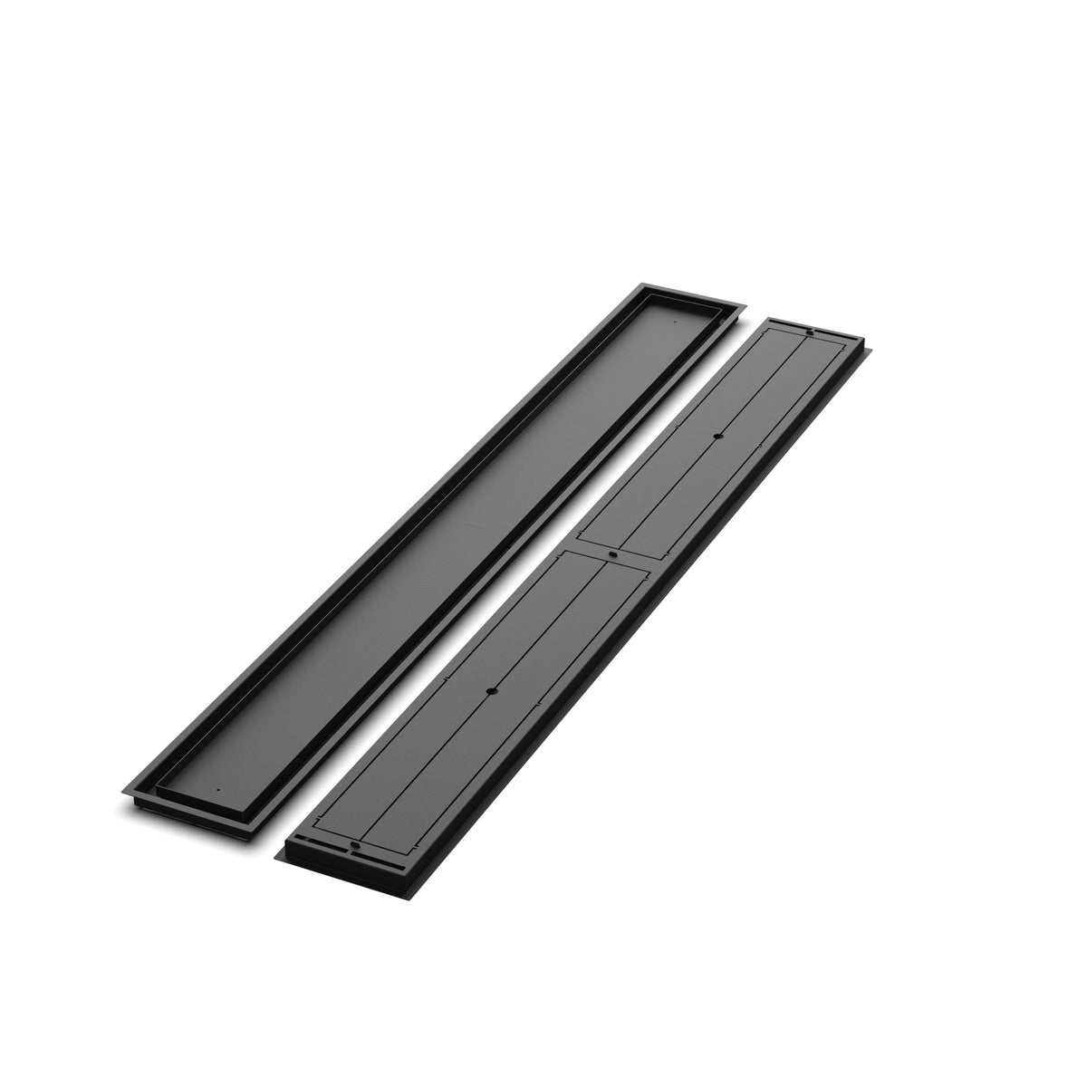 8x72 Classic floor register, front and back views side by side