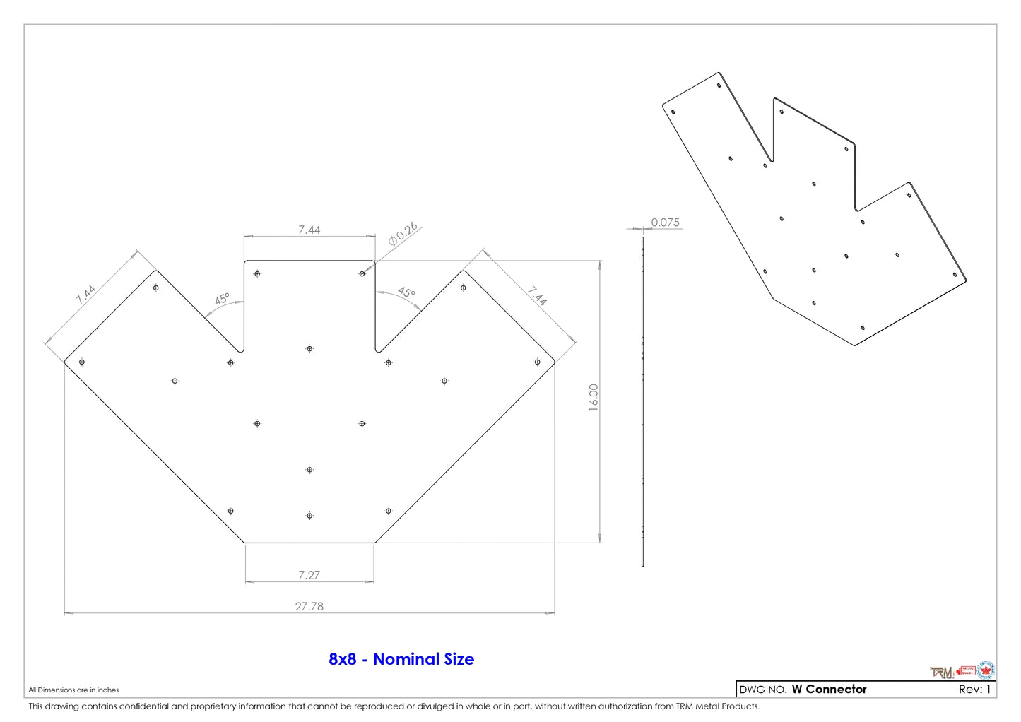 W - Connector Plates