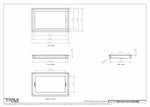 9.5x15.5 - Wall Return Vent - Modern Vent Cover - Return Air Vent - TRM Metal 15.5x9.5 - TRM Metal Products
