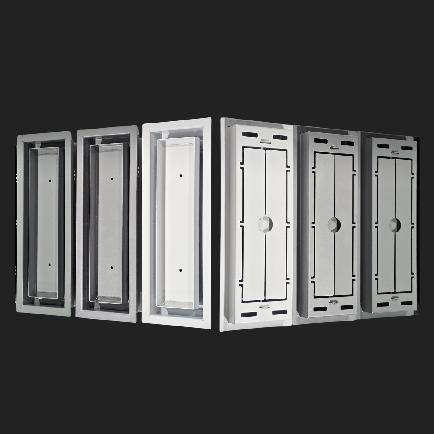 13.5x67.5 - Classic Drop-in Air Vent, Flush Floor-Matching, All Metal, Floor Vent Cover - TRM Metal  67.5x13.5