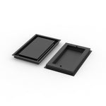 9x15 ZenFlow floor register, front and back view