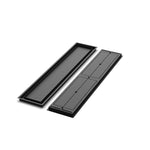 9x45 Classic floor register, front and back views side by side
