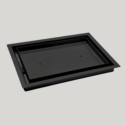 9x46.25 - Classic Drop-in Air Vent, Flush Floor-Matching, All Metal, Floor Vent Cover - TRM Metal 46.25x9 - TRM Metal Products