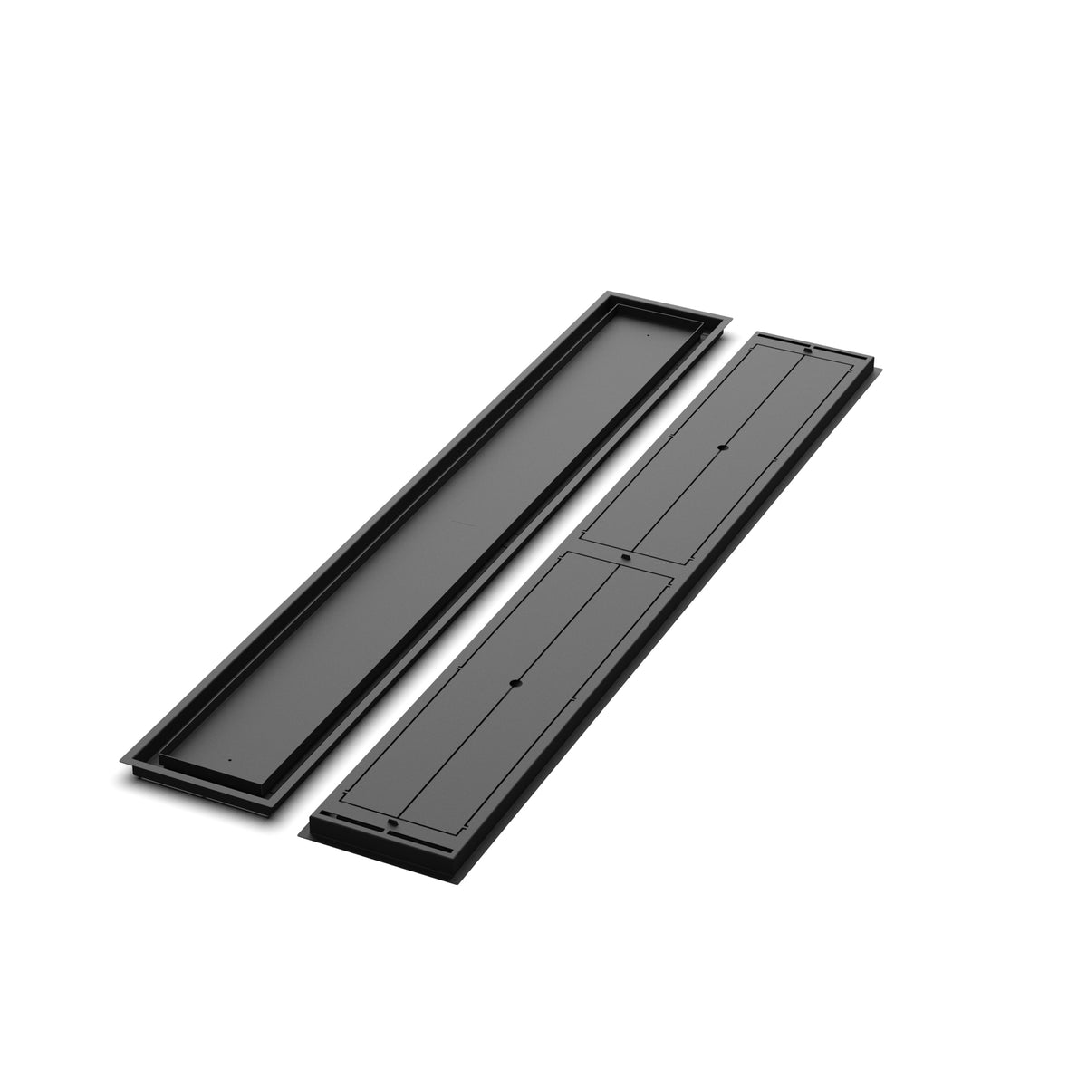9x63 Classic floor register, front and back views side by side