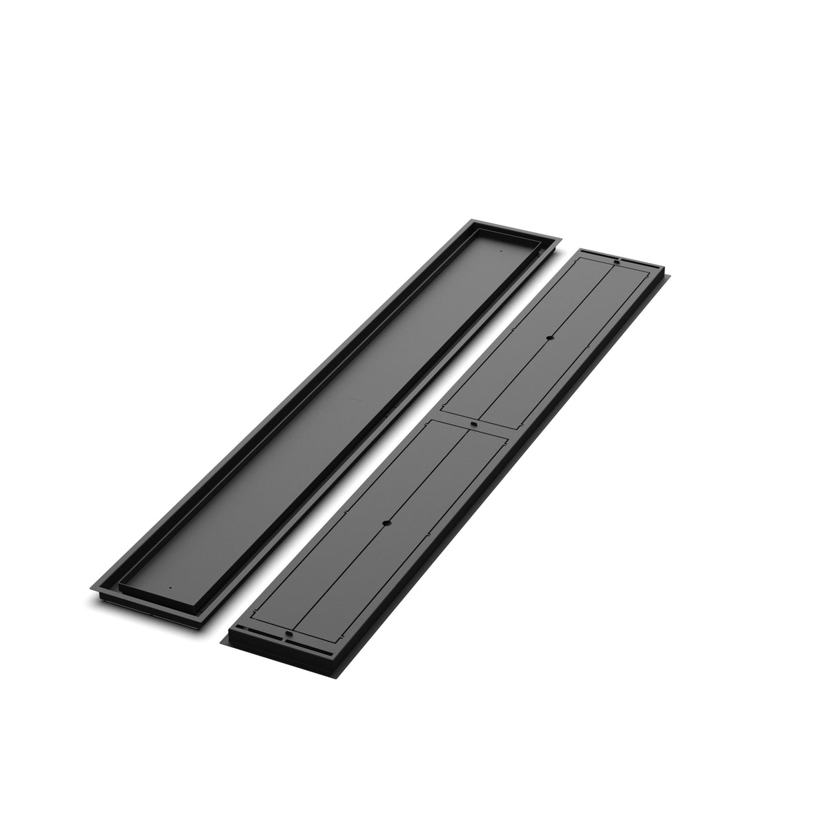 9x68 Classic floor register, front and back views side by side