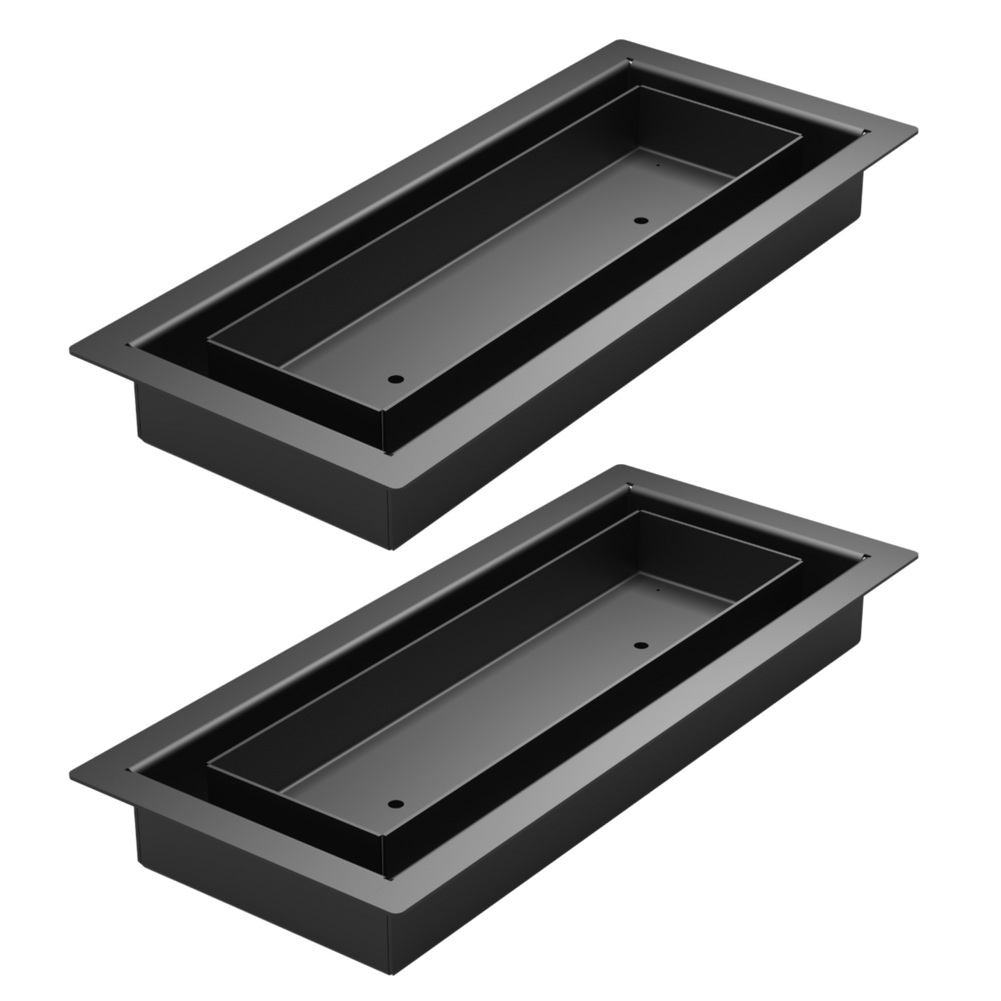 4"X10" Drop-in Air Vent, Flush Floor-Matching, All Metal, Floor Vent Cover