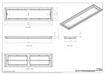 7.5x29.5 - Classic Drop-in Air Vent, Flush Floor-Matching, All Metal, Floor Vent Cover - TRM Metal  29.5x7.5