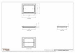 10.5x14.5 - Classic Drop-in Air Vent, Flush Floor-Matching, All Metal, Floor Vent Cover - TRM Metal  14.5x10.5