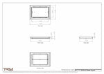 10.5x15.5 - Classic Drop-in Air Vent, Flush Floor-Matching, All Metal, Floor Vent Cover - TRM Metal  15.5x10.5