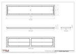 10.5x52 - Classic Drop-in Air Vent, Flush Floor-Matching, All Metal, Floor Vent Cover - TRM Metal  52x10.5