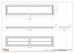 10.5x53 - Classic Drop-in Air Vent, Flush Floor-Matching, All Metal, Floor Vent Cover - TRM Metal  53x10.5