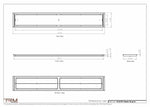 10.5x70 - Classic Drop-in Air Vent, Flush Floor-Matching, All Metal, Floor Vent Cover - TRM Metal  70x10.5