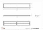 10.5x72 - Classic Drop-in Air Vent, Flush Floor-Matching, All Metal, Floor Vent Cover - TRM Metal  72x10.5